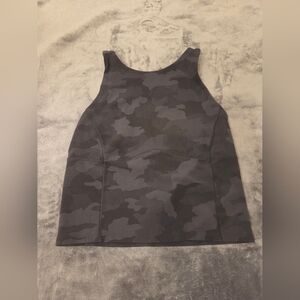 lulemon Key to Balance tank top. Size 8. Color is 365 Heritage Camo Deep Coal Mu